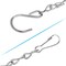 Blue Donuts Hanging Chain for Bird Feeders, Planters, Chrome, Pack of 12, Metal BD3920473 - alternate 3
